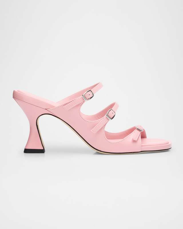 Kitty Leather Mary Jane Trio Sandals